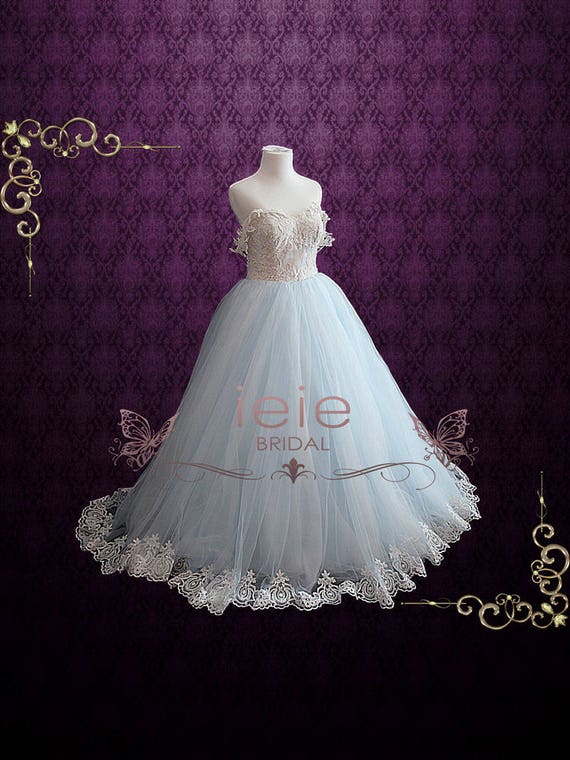 Ice Blue Wedding Dress
